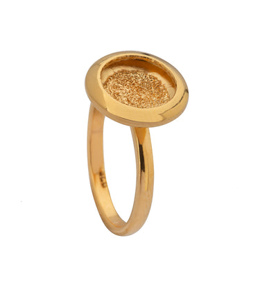 Anillo Cielo Estrellado Dorado Chico